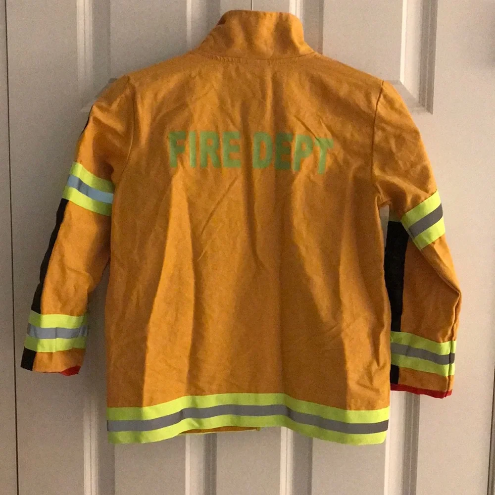 Teetotal Fireman Costume Jacket w/ Microphone & Matching Pants Halloween 7 to 8